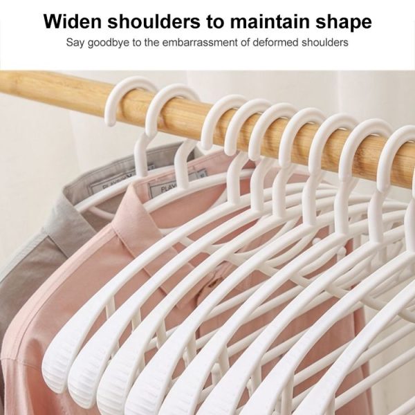 Thickening Anti-slip Plastic Seamless Clothing Hanger, Regular Style - Image 3