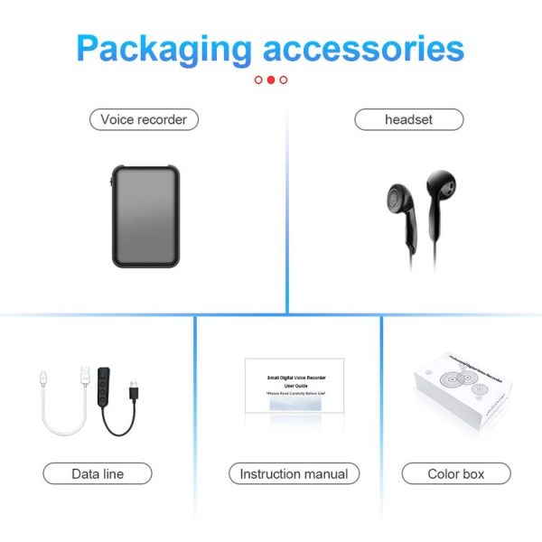 JNN Q75 Magnetic Power Bank Smart Voice Recorder, Memory: 4GB (Black) - Image 12