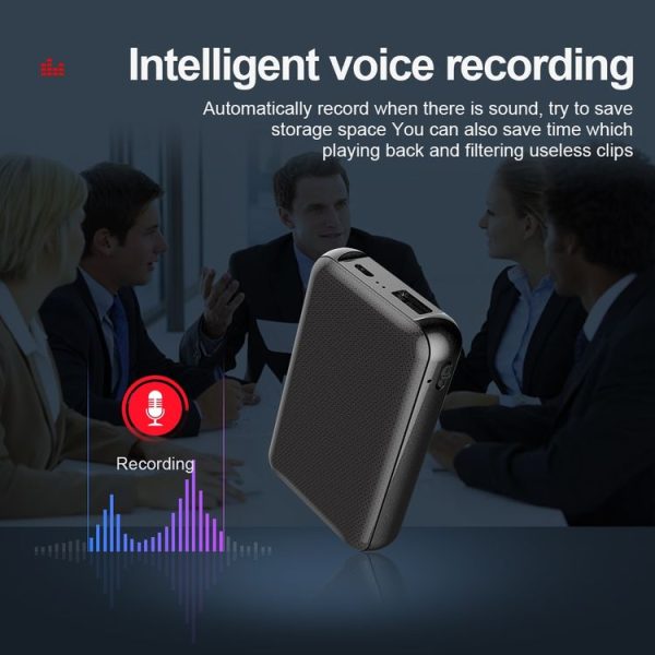 JNN Q75 Magnetic Power Bank Smart Voice Recorder, Memory: 4GB (Black) - Image 8
