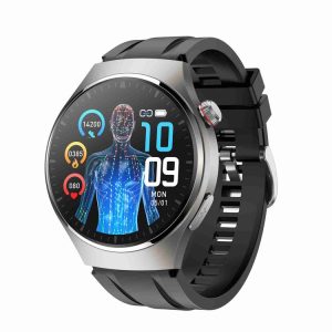 MT200 1.43 inch AMOLED IP67 Smart Call Watch, Support ECG / Body Temperature / Blood Glucose Monitoring (Silver)