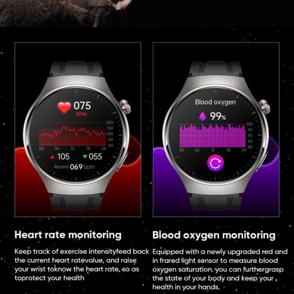 MT200 1.43 inch AMOLED IP67 Smart Call Watch, Support ECG / Body Temperature / Blood Glucose Monitoring (Silver) - Image 8