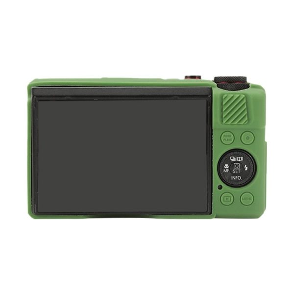 Canon PowerShot G7 X Mark II / G7X2 Soft Silicone Protective Case with Lens Cover (Green) - Image 3
