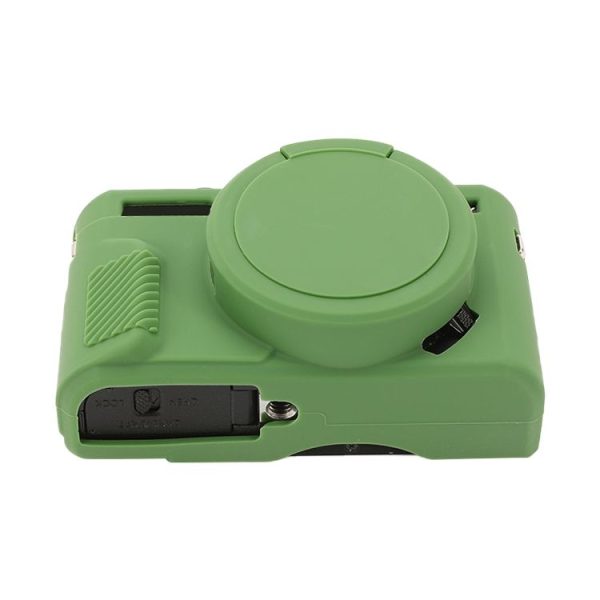 Canon PowerShot G7 X Mark II / G7X2 Soft Silicone Protective Case with Lens Cover (Green) - Image 5