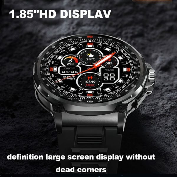 V69 IP68 BT5.0 1.85inch Smart Watch Support Voice Call / Sleep Detection (Silver) - Image 12