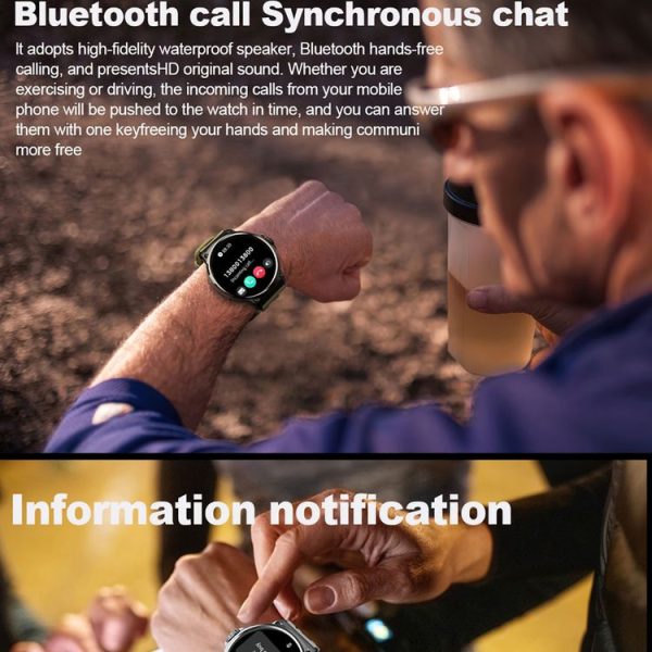 V69 IP68 BT5.0 1.85inch Smart Watch Support Voice Call / Sleep Detection (Silver) - Image 7