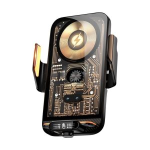 C05 Automatic Alignment Wireless Fast Charging Air Outlet Car Holder (Black)