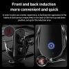 M3 Infrared lnduction Wireless Fast Charging Air Outlet Car Holder (Black) - Image 4