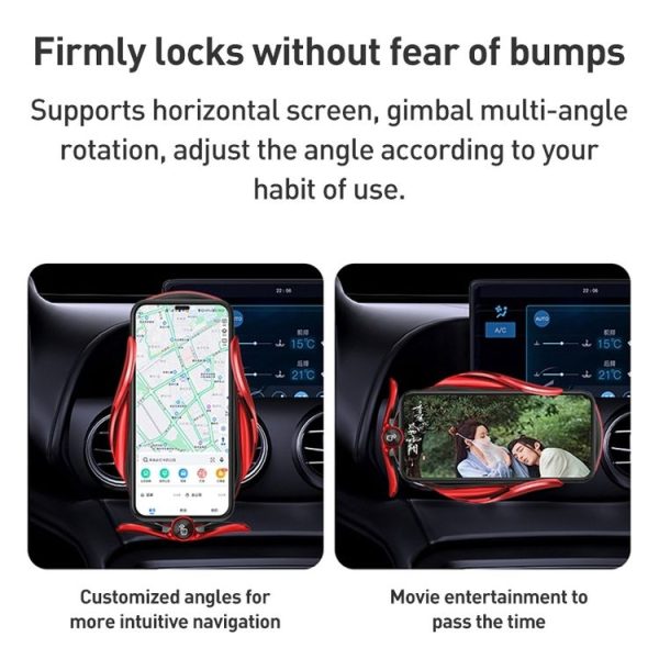 M3 Infrared lnduction Wireless Fast Charging Air Outlet Car Holder (Black) - Image 6