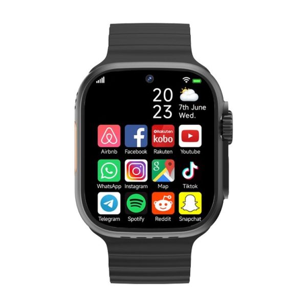 GS37 1.95 inch Screen Smart Phone Watch, 1GB+16GB, Android 9.0, Spreadtrum SL8541E, Network: 4G, Single Nano SIM, Front & Rear Camera (Black) - Image 3