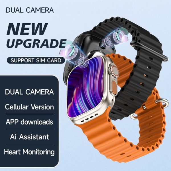 GS37 1.95 inch Screen Smart Phone Watch, 1GB+16GB, Android 9.0, Spreadtrum SL8541E, Network: 4G, Single Nano SIM, Front & Rear Camera (Black) - Image 5