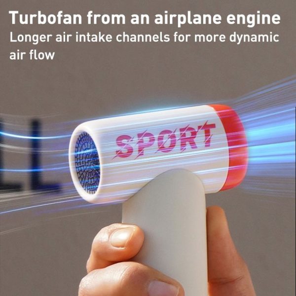 DC01 Mini Handheld High-speed Electric Fan (White) - Image 3