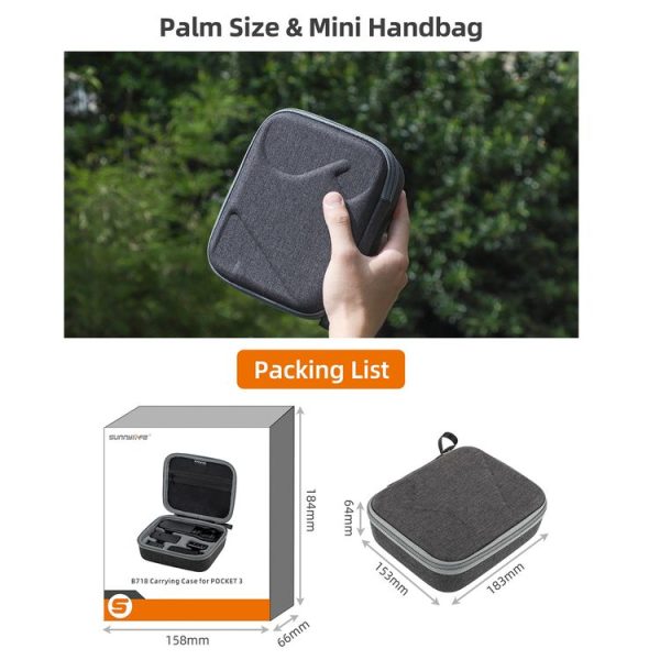 DJI Osmo Pocket 3 Sunnylife Storage Case Box Full Set Bag - Image 7