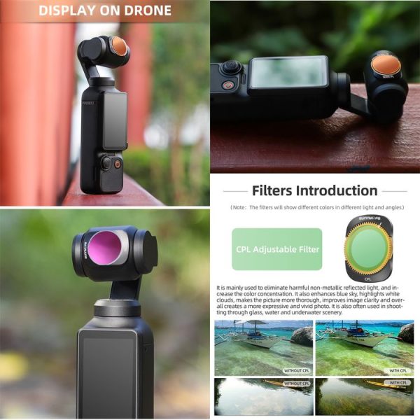 DJI OSMO Pocket 3 Sunnylife Camera Lens Magnetic Metal Filter, Filter: MCUV - Image 6
