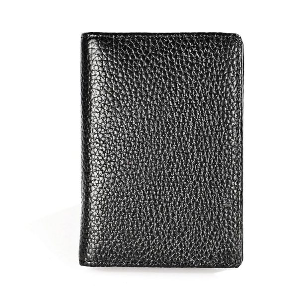 KB156 Antimagnetic RFID Men Leather Card Bag Card Holder (Black) - Image 2