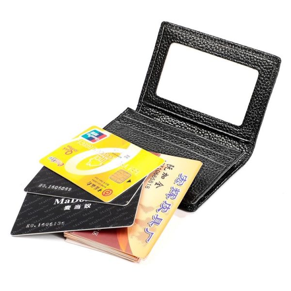 KB156 Antimagnetic RFID Men Leather Card Bag Card Holder (Black) - Image 4