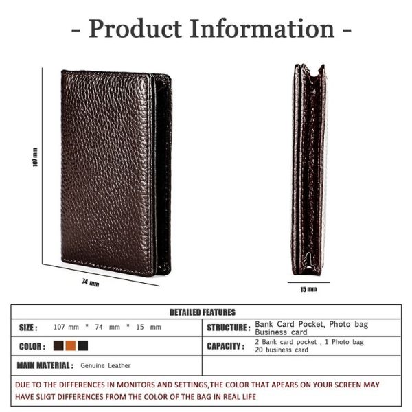 KB156 Antimagnetic RFID Men Leather Card Bag Card Holder (Black) - Image 9