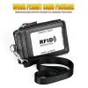 KB172 Antimagnetic RFID Leather Card Holder Office Work Certificate Case Chest Card (Black) - Image 2