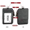 KB172 Antimagnetic RFID Leather Card Holder Office Work Certificate Case Chest Card (Black) - Image 7
