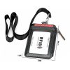 KB172 Antimagnetic RFID Leather Card Holder Office Work Certificate Case Chest Card (Black) - Image 9