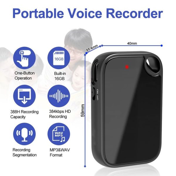 C18 Smart HD Voice Recorder with OTG Cable, Capacity: 16GB - Image 4