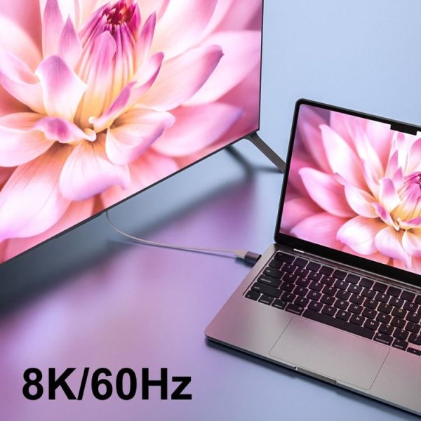 8K 60Hz HDTV to HDTV Magnetic Adapter, Male Straight Female Side Right Bend - Image 7