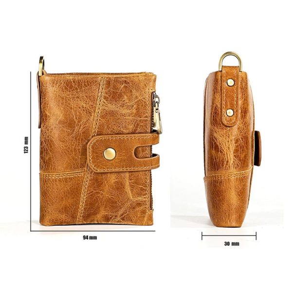 3515 Antimagnetic RFID Multi-function Leather Men Wallet with Card Holder (Black) - Image 9