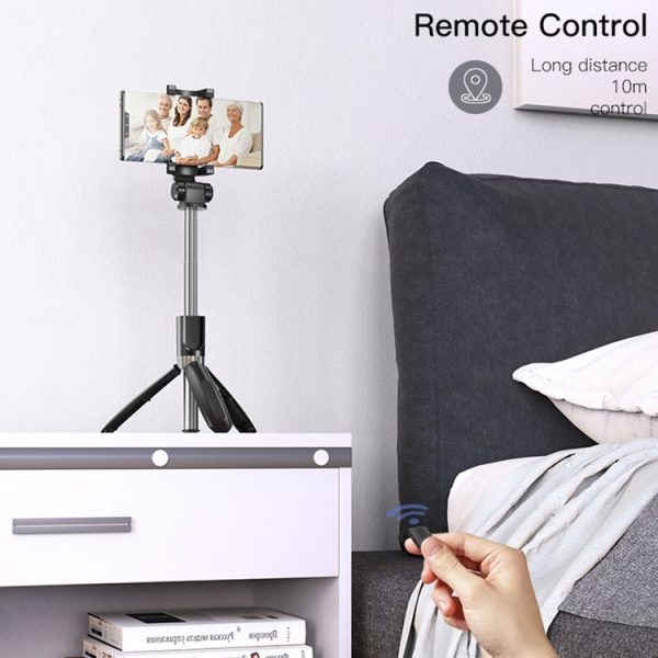 Yesido SF11 Retractable Bluetooth Tripod Phone Live Broadcast Selfie Stand (Black) - Image 7