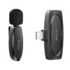 YESIDO KR12 Low-latency Wireless Lavalier Microphone with 8 Pin Receiver (Black)