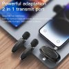 YESIDO KR15 Dual Low-latency Wireless Lavalier Microphone with 3 in 1 Receiver (Black) - Image 12