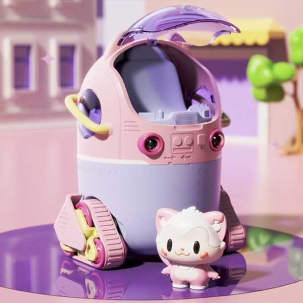 MJ066 220ML Portable Desktop Cute Cartoon Tank Car Air Humidifier with LED Lights, Model: Rechargeable (Pink) - Image 8