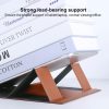 Magnetic PU Leather Tablet Laptop Folding Holder (Brown) - Image 3