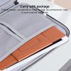 Magnetic PU Leather Tablet Laptop Folding Holder (Brown) - Image 4