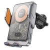 Hoco HW7 Transparent Discovery Edition Air Outlet Infrared Wireless Fast Charging Car Holder (Tarnish)