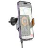 Hoco HW7 Transparent Discovery Edition Air Outlet Infrared Wireless Fast Charging Car Holder (Tarnish) - Image 2