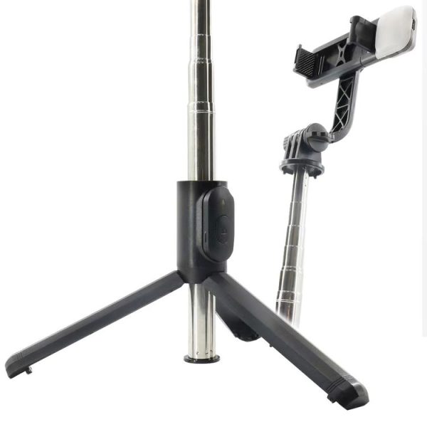 Q07 Bluetooth Selfie Stick Multifunctional Live Broadcast Tripod Without Light (Black) - Image 4