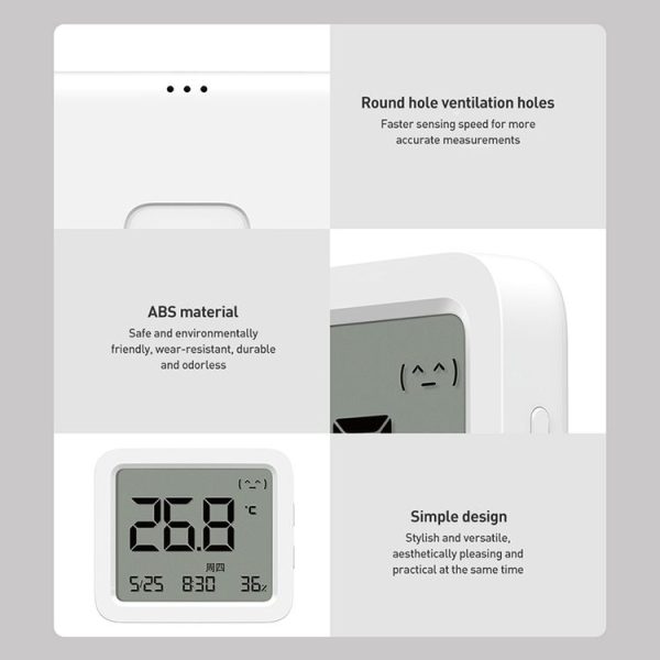 Original Xiaomi Mijia Smart Bluetooth Digital Thermometer Hygrometer 3 (White) - Image 7