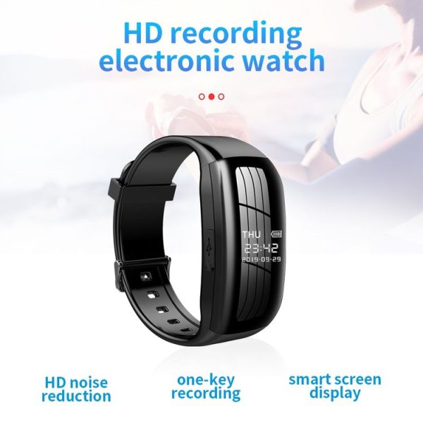 JNN D5 HD Noise Reduction Smart Recording Electronic Bracelet, Capacity: 8GB - Image 3