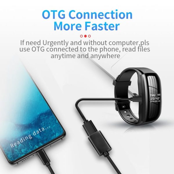 JNN D5 HD Noise Reduction Smart Recording Electronic Bracelet, Capacity: 8GB - Image 8