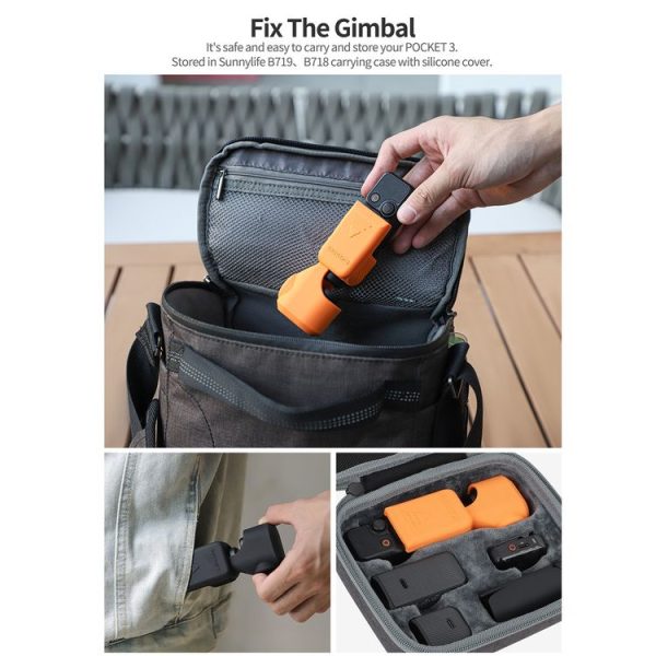 DJI Osmo Pocket 3 Sunnylife OP3-BHT746 Silicone Protective Case (Black) - Image 6
