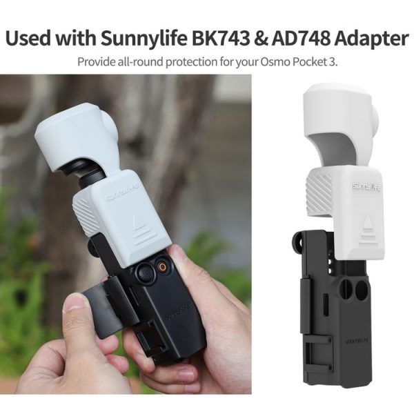 DJI Osmo Pocket 3 Sunnylife OP3-BHT746 Silicone Protective Case (Black) - Image 8