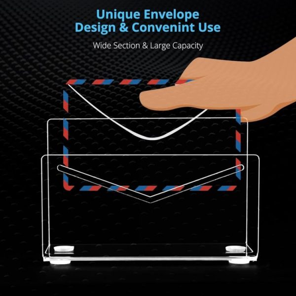 YX081 Acrylic Envelope Storage Display Stand - Image 3