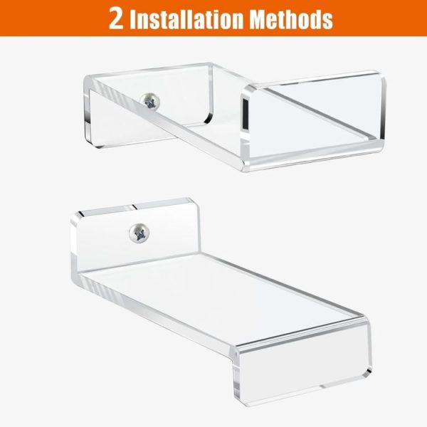 YX075 6pcs / Set Acrylic Storage Rack Anime Ornaments Wall Mounted Display Bracket - Image 3