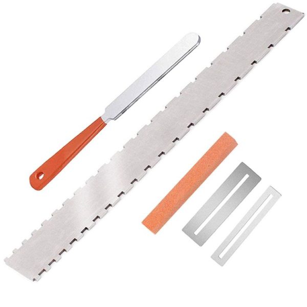 Guitar Neck Measuring Ruler Guitar Sharpening File Guitar Neck Notch Ruler Fret Polishing Pad - Image 2