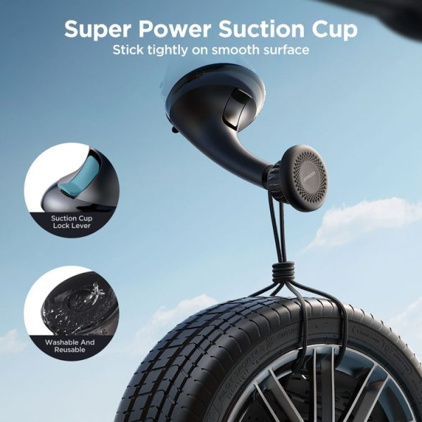 JOYROOM JR-ZS356 Magnetic Car Suction Cup Phone Holder (Black) - Image 3