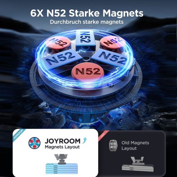 JOYROOM JR-ZS356 Magnetic Car Suction Cup Phone Holder (Black) - Image 4