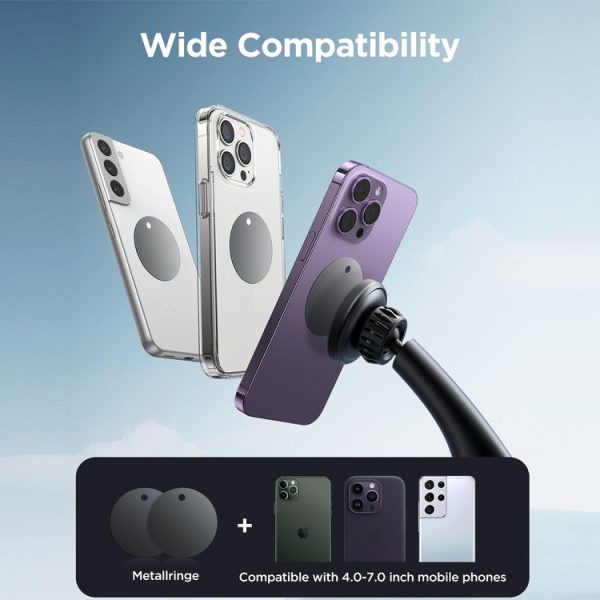 JOYROOM JR-ZS356 Magnetic Car Suction Cup Phone Holder (Black) - Image 7