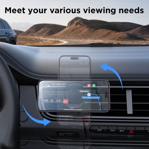 JOYROOM JR-ZS400 Car Air Outlet Magnetic Phone Holder (Black) - Image 2