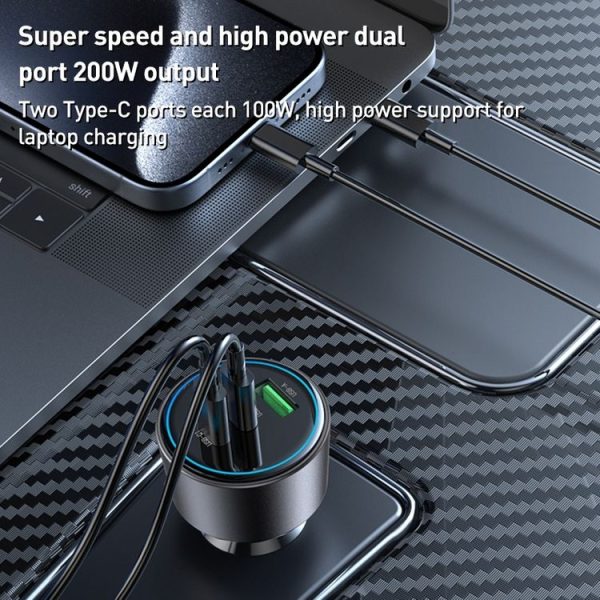 Yesido Y59 200W Car Phone Charger (Black) - Image 2