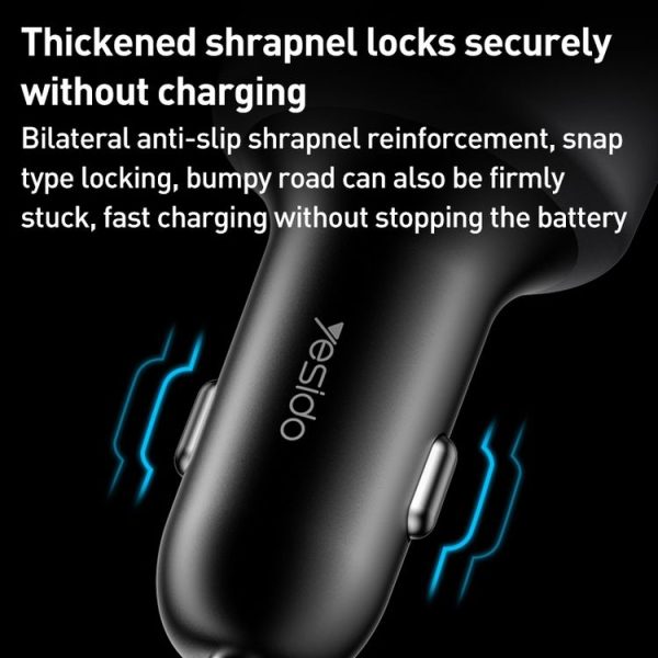 Yesido Y59 200W Car Phone Charger (Black) - Image 7
