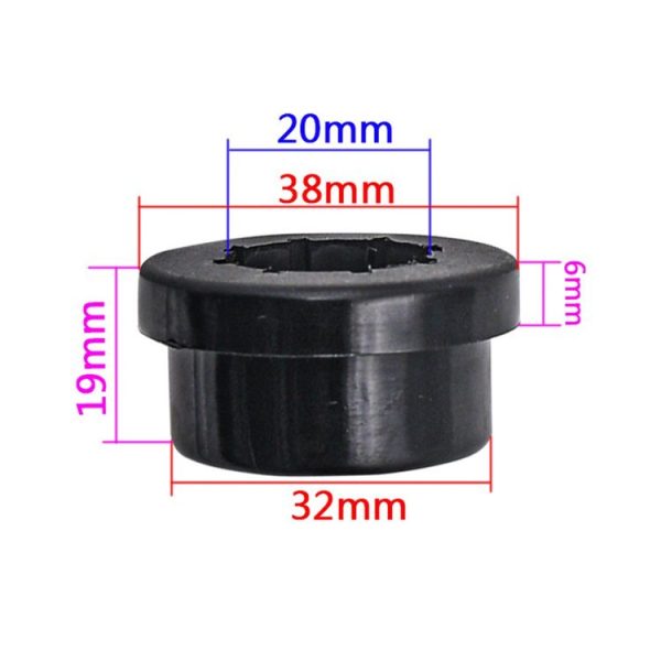 Skunk2 EG EK LCA Control Arms Front Lower Rear Replacement Bushing Kit (Black) - Image 3